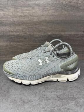 Under Armour Speedform Gemini Running Shoes Womens Size 8.5 Grey White Athletic